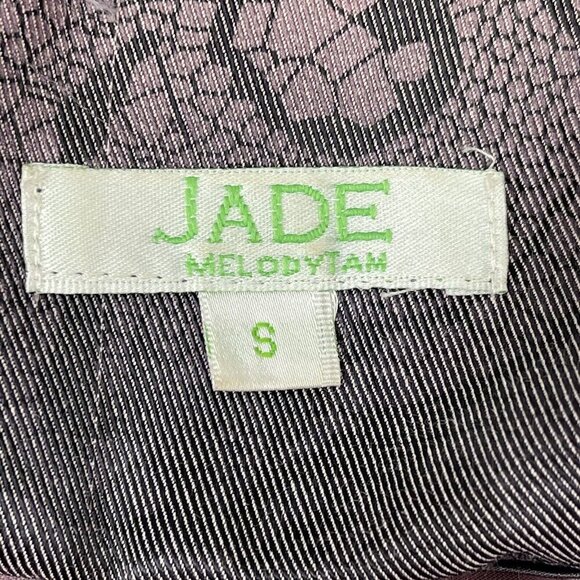 Jade Melody Tam Womens Small Cotton Blend Mid-lengthTrench Coat Purple Lavendar - Picture 7 of 11